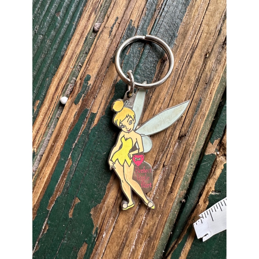 Disney Tinker Bell Perfect Little Flirt Enamel Keychain PlastiColor 2003 #4182